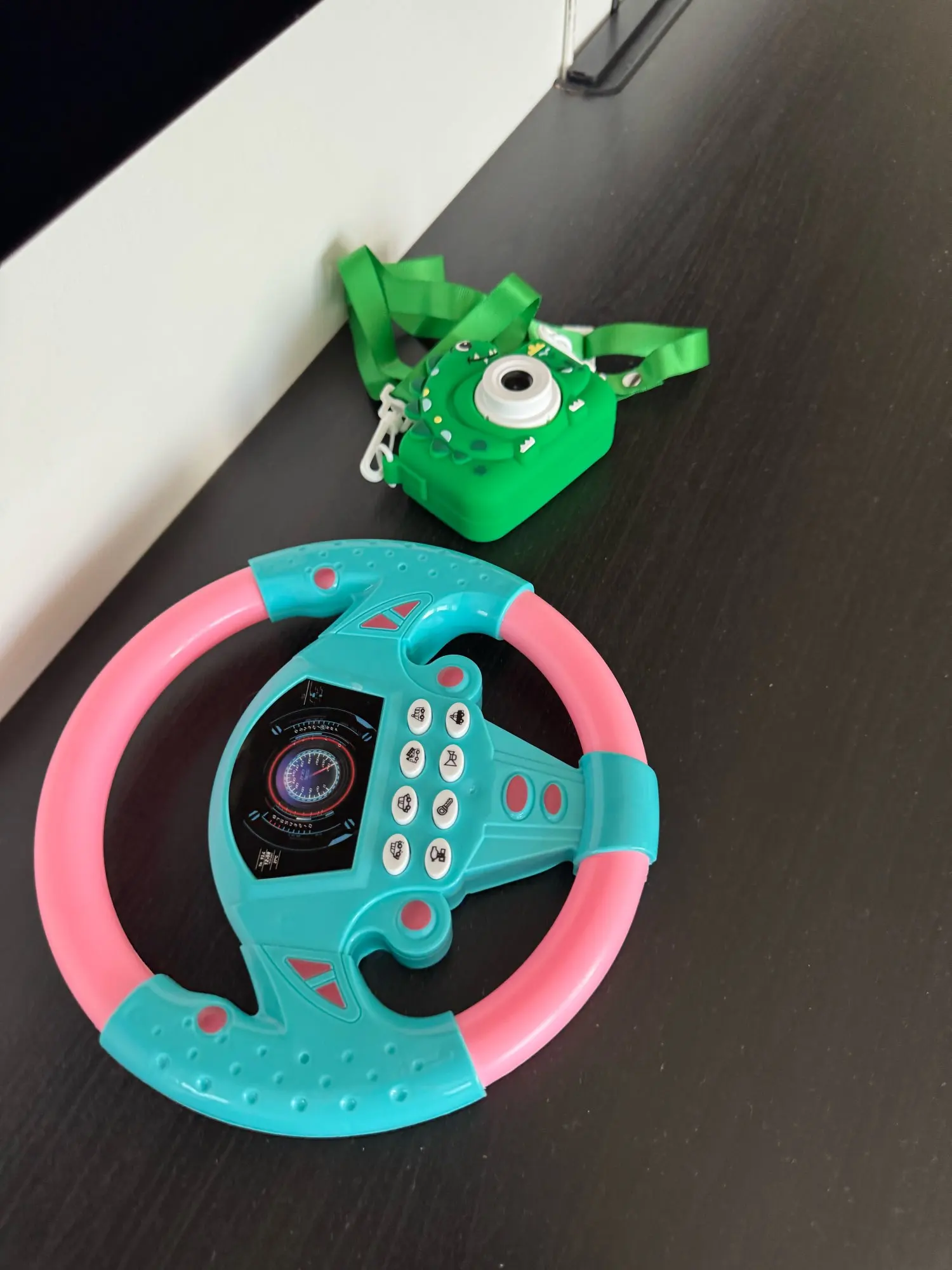 Infant Shining Eletric Simulation Steering Wheel Toy with Light Sound Kids Early Educational Stroller Steering Wheel Vocal Toys photo review