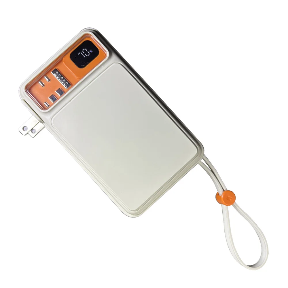 20000mAh GPS-Enabled Power Bank Built-in Type-C & Lightning Cables Wireless Charging 22.5W PD Fast Charge USB-A & USB-C Output 6