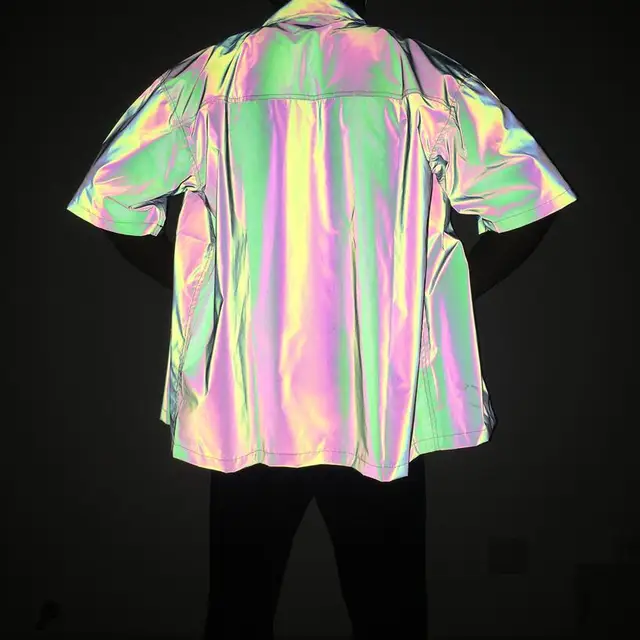 Holographic Reflective Short Sleeve Shirt 5