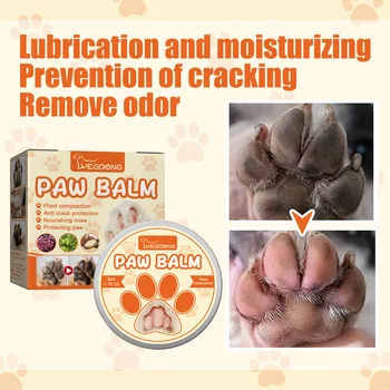 Yegbong 50g Pet Paw Moisturizing Care Balm Dog Cat Soothing Dry Cracked Protect Nourishing Paw Protection Relief Pet Paw Balm 4