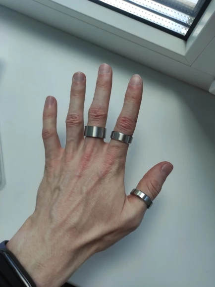 6MM Titanstål Svart Guld Fingerringar Set För män Silverpläterad Ring För Kvinnor Smycken i rostfritt stål Kvinnlig vigselring photo review