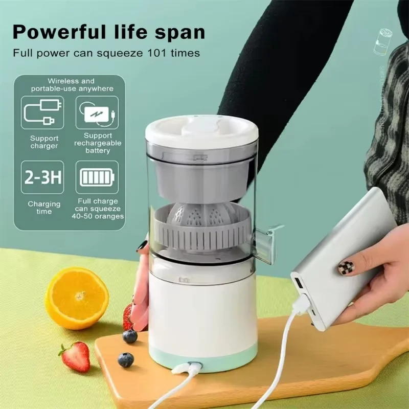 Citrus Orange Juice Maker Machine  Electric USB Charge Portable Hands Free Citrus Orange Juice Maker Machine Citrus Juicer 4