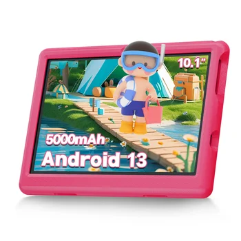 KT1006 Tablet per bambini da 10.1 pollici 6 GB di RAM + 64 GB di ROM + 128 GB SD Espandi 5000 mAh HD Doppia fotocamera con controllo parenale Giocattolo regalo per i bambini 1
