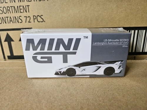 MINI GT 1:64 LB Aventador GT EVO Huracan GT3 EVO #39 2022 IMSA Elantra Pagani Zonda F Nissan GT-R R34 S2000 Diecast Model Car photo review