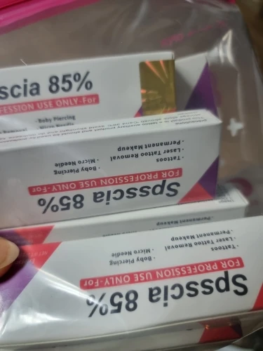 85% Spsscia Multipurpose Numbing Cream lidocaine 8% for Cosmetic tattooing/Permanent Makeup/Piercings/Waxing/Microblading/Laser photo review