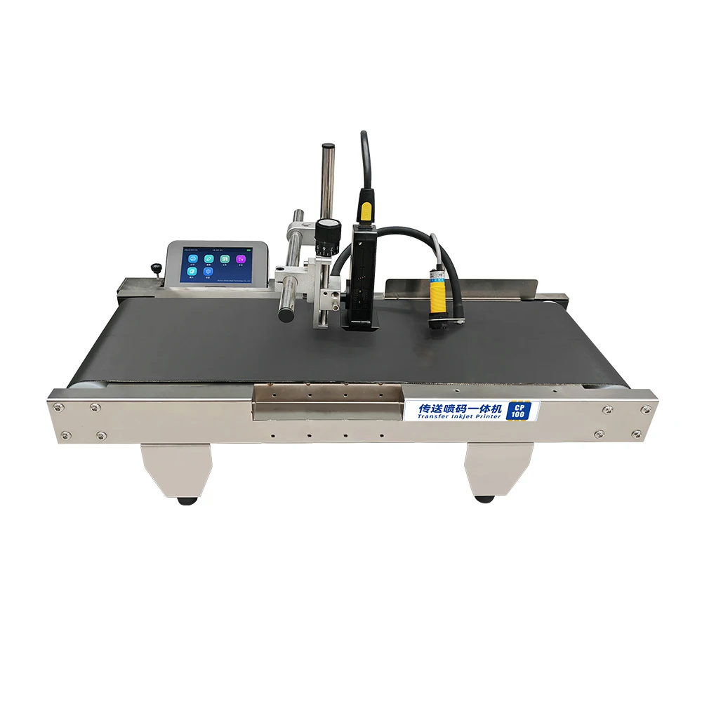 윌리타 CP100 온라인 잉크젯 프린터, 컨베이어 벨트 연속 코딩 기계(유통기한, QR 코드, 바코드, 배치 번호 인쇄용)
