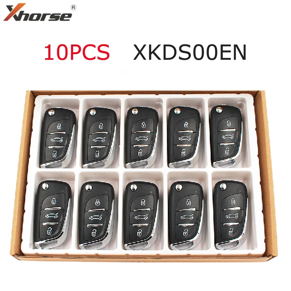 Xhorse XKDS00EN 3 Buttons Flip Remote Xhorse VVDI Remote Wire Remote Key for VVDI Key Tool Global Version