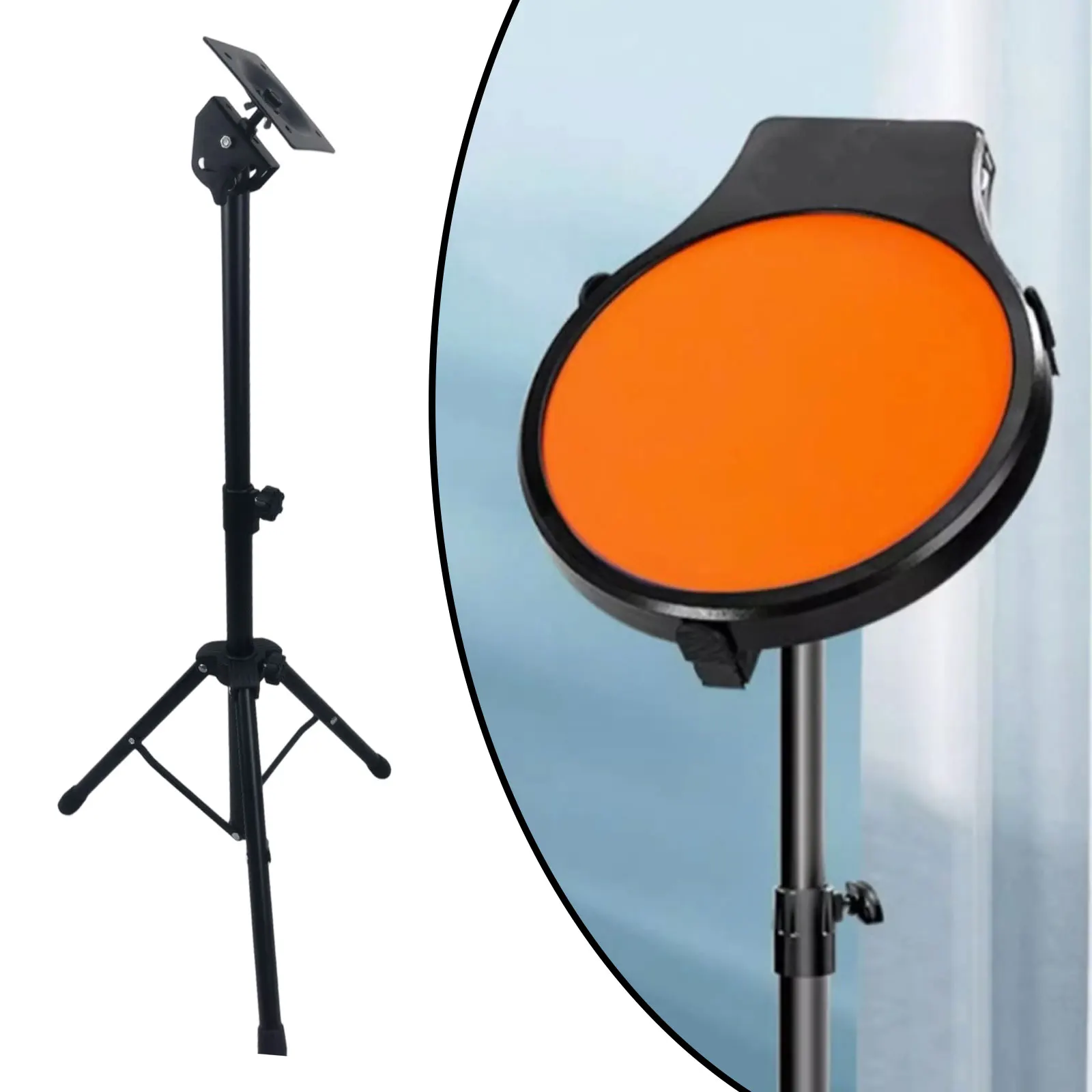Snare drum stand Electronic Mounting Stand Silent Drum Pad Stand Height Adjustable Percussion Instrument Holder Sample Pad for Snare Drum