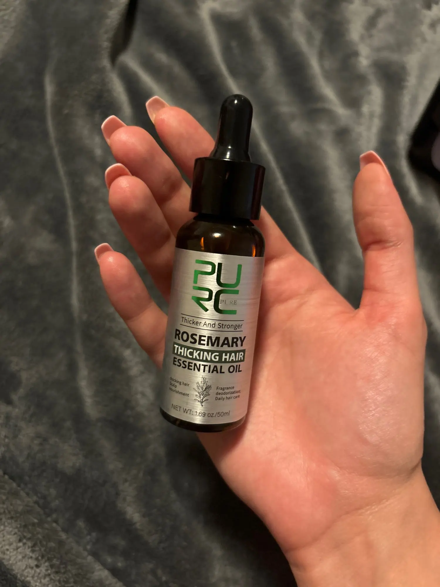 PURC Rosmarin-Haaröl – Anti-Haarausfall & Haarwachstums-Booster für Männer und Frauen photo review