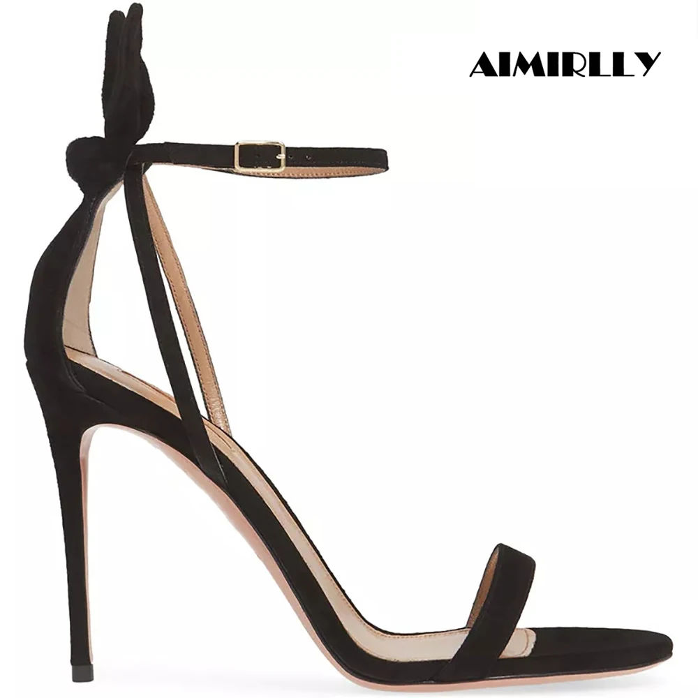

2024 Trend Fashion Women Sandals Summer High Heels Stilettos Shoes Ankle Strap Customized Ladies Wedding Evening Party Footwear