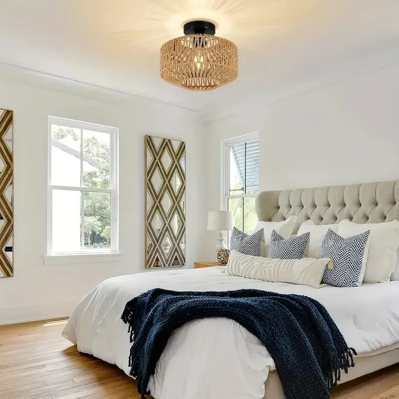 Handmade Bamboo Chandelier Pendant Light Fixture