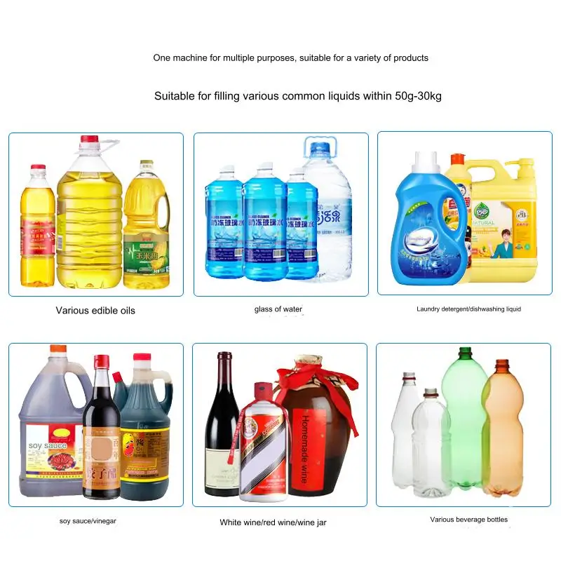 CSY-L36 Large Flow Weighing Type Fully Automatic Quantitative Liquid Laundry Liquid Edible Oil Filling Machine liquid filling machine filling machine