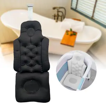 Full Body Bath Pillow Filling Ergonomic Spa Bath Pillow Luxury Bath Cushion Waterproof Back Neck Support Soft Bath Tub Pillow 1