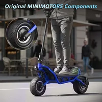 Trottinette électrique puissante SUNNIGOO X3, moteur haute puissance 1800W, batterie grande capacité 60V 28.6Ah, double mode de conduite, vitesse maximale 65KM/H, véhicule de trajet longue portée, pneus tout-terrain 11 pouces, trottinette électrique adulte pour la conduite en extérieur. 6