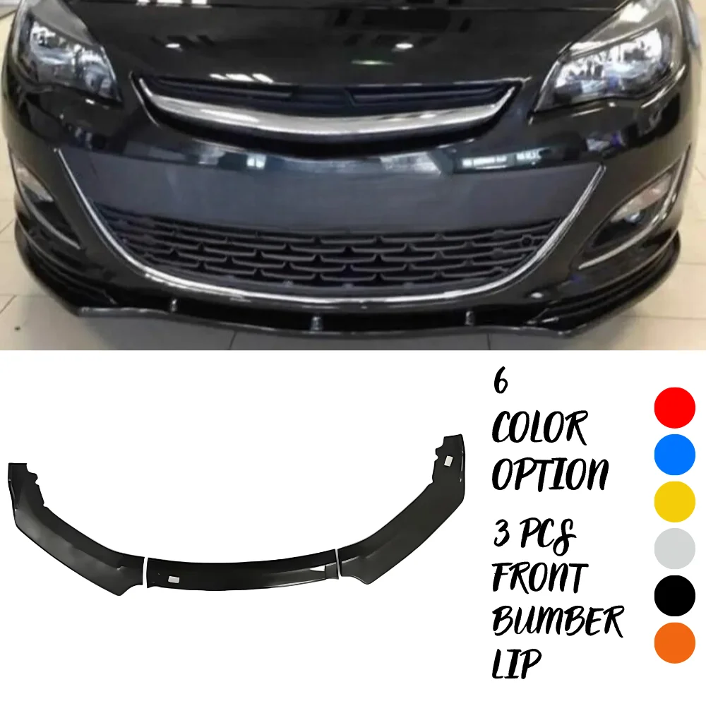 ELIT TUNING STORE 3 Pezzi Paraurti Anteriore Per Renault Megane 4 Kit Carrozzeria 6 Colori Accessori Auto Spoiler Splitter Diffusore Flap Sport Paraurti Parti Esterne (arancione - 9