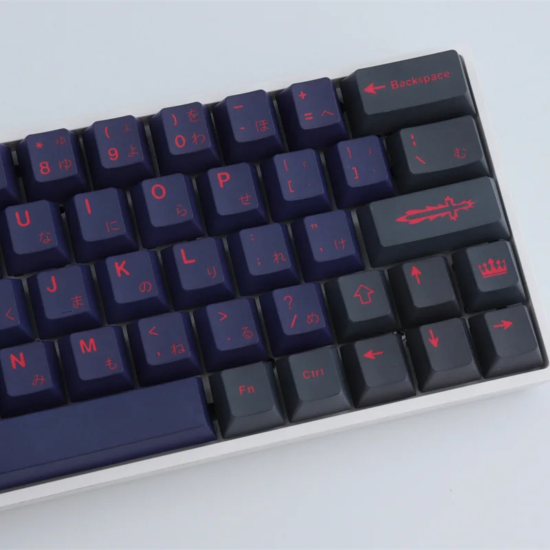 ​【日本未発売】【5日間限定/赤字覚悟】GMK108 苦茶紫軸V2 HP系大段落 129 Keys GMK Alter Keycaps Cherry Profile Black and Gray Japanese