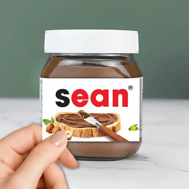 Nome Personalizzato Adesivo Mini Barattolo Di Nutella Etichetta Vinile Personalizzato Per Compleanno Pasqua Addio Al Nubilato Bomboniere Matrimoni Reg