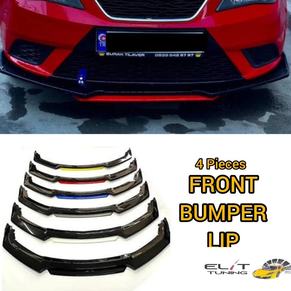 For SEAT LEON MK3 CUPRA R FRONT SPOILER BUMPER LIP 2013-2020 Years Euro  Spoiler Lip Universal 3 PCS Body Kit Auto Car Accessory - AliExpress