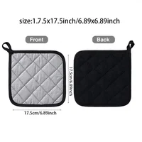 Support de casseroles résistant à la chaleur lavable en machine en coton, coussin d'isolation thermique, trépied, cuisine pour la cuisson et la cuisson, support de four 2