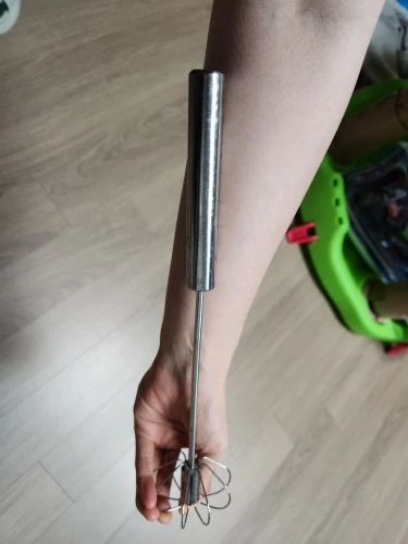 Stainless Steel Rotary Whisk Semi-Automatic Mixer Manual Whisk Household Cream Eggs Baking Gadgets photo review