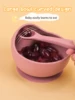2PCS/Set Silicone Baby Feeding Bowl Tableware for Kids Waterproof Suction Bowl With Spoon Children Dishes Kitchenware Baby Stuff 5