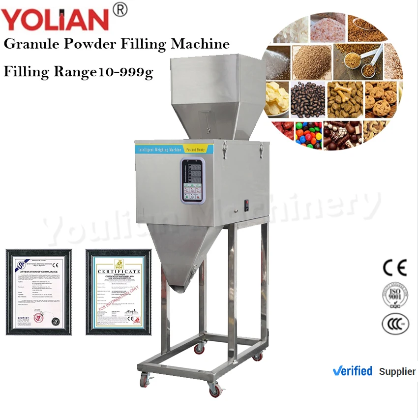 FZ-1000 10-999g Particle Granule Powder Packing Machine Tea Candy Hardware Nut Filling Machine Powder Tea Surge Filling Machine 30 60 kw water cooled plastic granule electromagnetic induction heaters for recycling machine