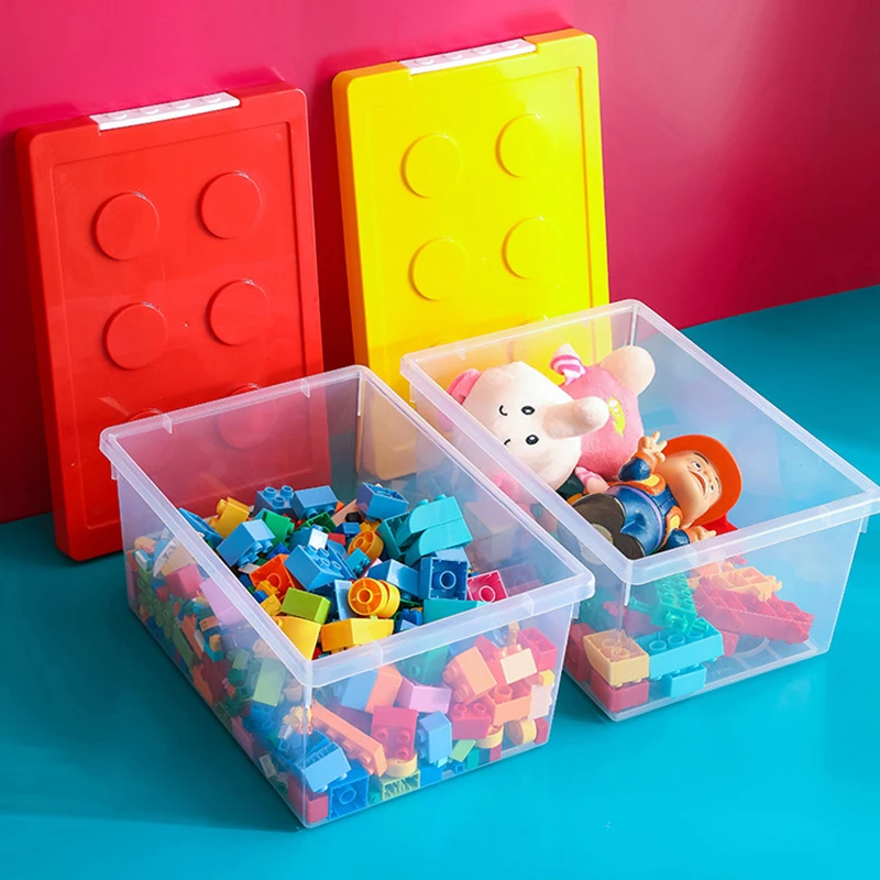 Conteneur de stockage réglable compatible avec Lego, avec couvercle de  plaque de base de construction, mallette de transport pour jouets en  brique, durable - AliExpress