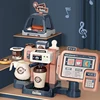 Kids Coffee Machine Toy Set Kitchen Toys Simulation Food Bread Coffee Cake Pretend Play Shopping Cash Register Toys For Children 1