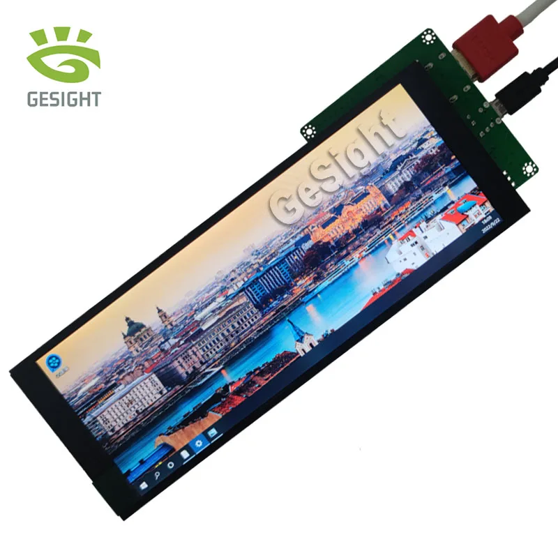 Polegada Longa Faixa de Tela Lcd 1920*480 Hsd088ipw1 Hd-mi Placa Motorista segundo Monitor Aida64 Sub Exibição Cpu Gpu Informações 8.8
