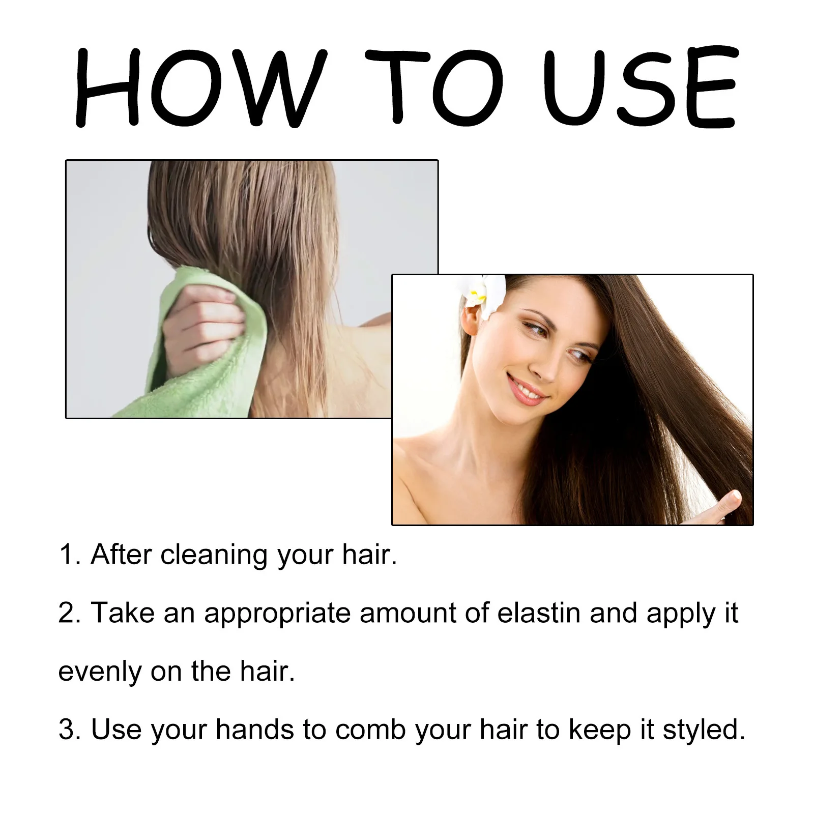 EELHOE Hair Styling Oil Long Lasting Styling Moroccan Hair Curl Enhancer Curl Defining Cream Moisturizing Conditioner 300ml