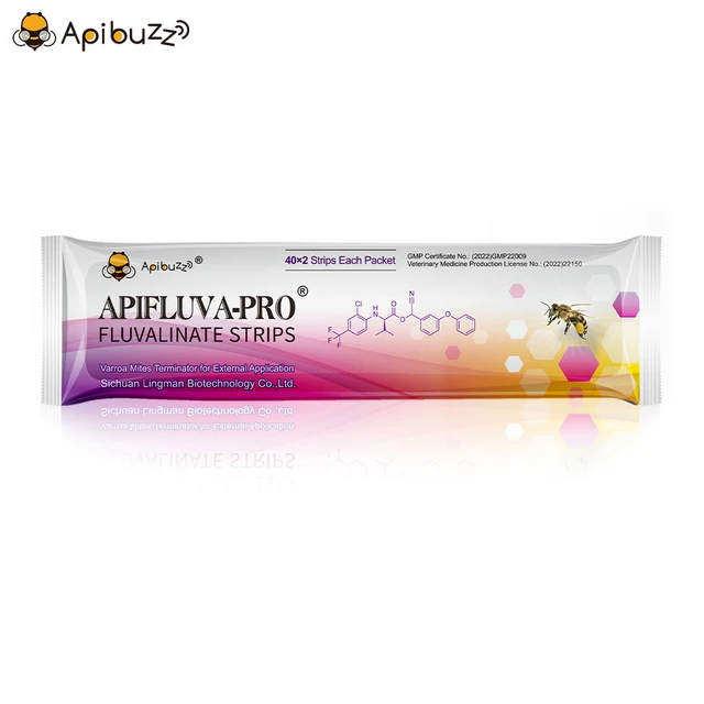 Apibuzz Apifluva Pro Erőteljes Tau-Fluvalinate 80 Kis Szalag Anti-Méhkategkezelés Varroa Atka Kontroll Méhgyógyászat Méhészet