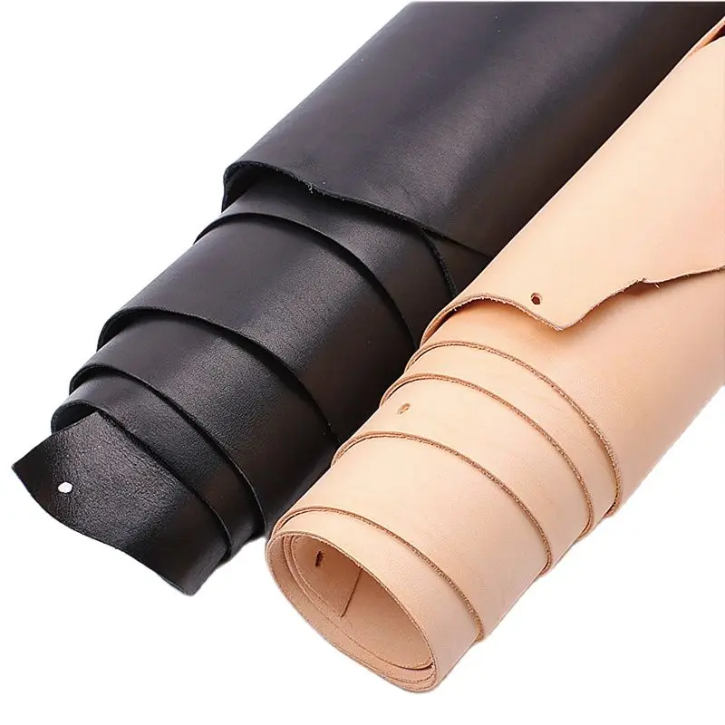 Thickness 2mm Natural Tanned Leather Sheet Genuine Cow LeatherCraft