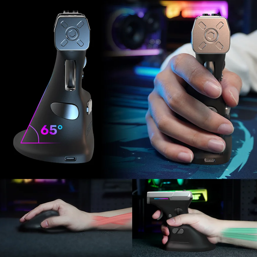 Ragnok ErgoStrike7: Gun Mouse with Recoil for FPS - White - AliExpress