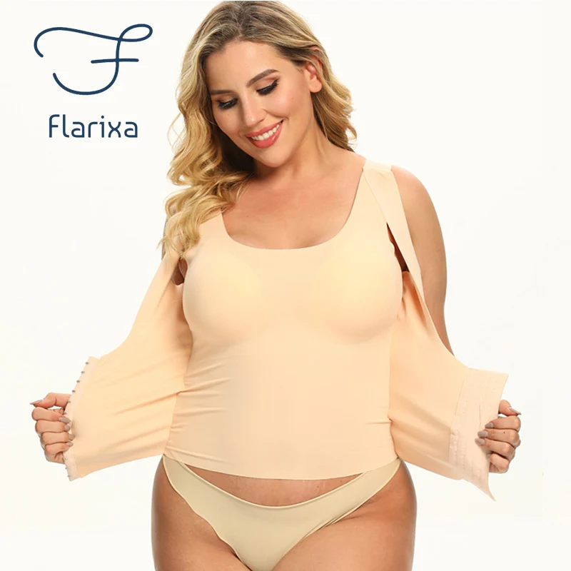 Flarixa 3 in 1 Waist Trainer Body Shaper Women Posture Corrector Push Up Bra Slimming Underwear