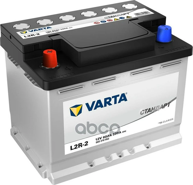 Varta Battery Standard [12v 60ah 520a] 242x175x190mm Polarity 1 [+