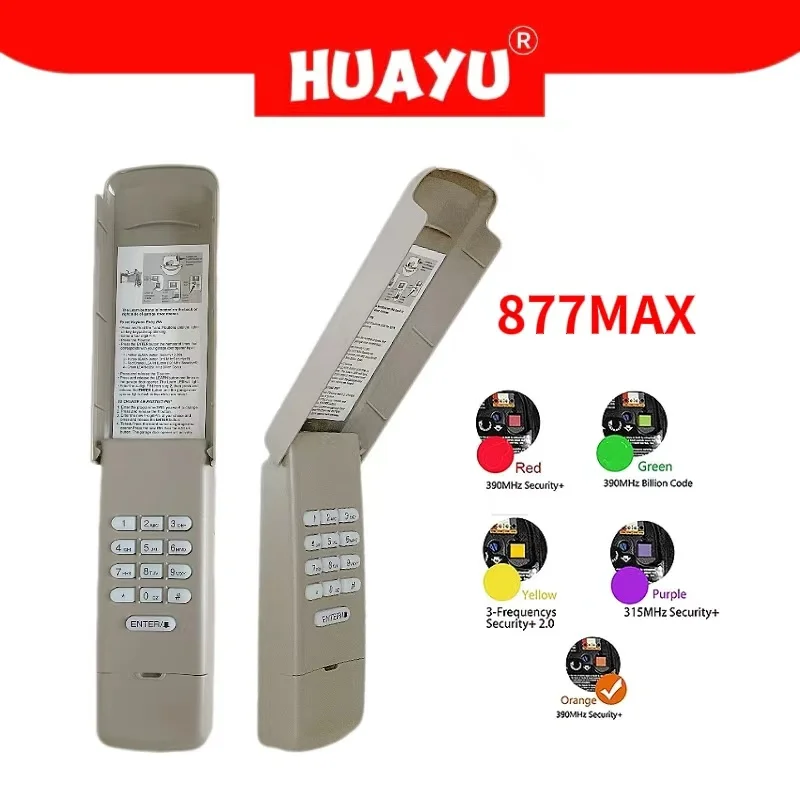 업그레이드된 L.LiftMaster 878MAX 키리스 출입 시스템 878MAX 877LM 376LM 377LM 차고 문 개폐기와 호환 가능