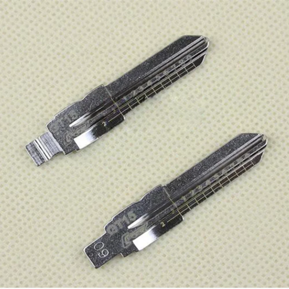 

10PCS GT15 Engraved Line Key Blade For Fiat Palio Ferrari Scale Shearing Teeth Cutting Key Blank 2 IN 1 (No 60)