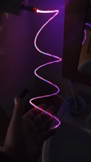 Glowing Cable Mobile Phone Charging Cables LED Light Micro USB Type C Charger For Samsung Xiaomi iPhone 14 13 Charge Wire Cord photo review