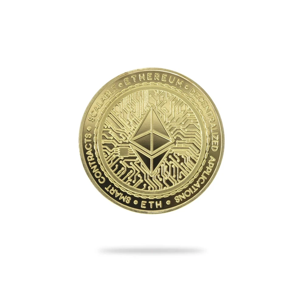 Ethereum Eth Moeda ed Crypto Moeda Física Colecionável Criptomoeda 10 Unidades Pacote
