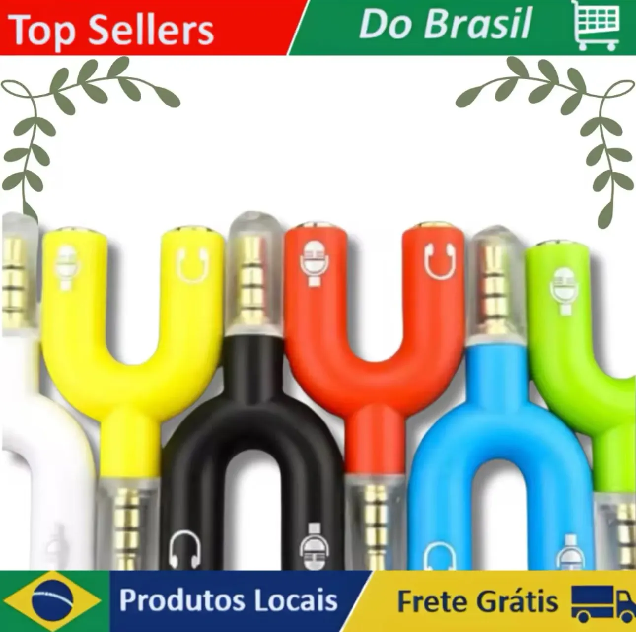 Adaptador Splitter Divisor Y P3/P2 para Fone, Microfone, Lapela e Headset Áudio photo review