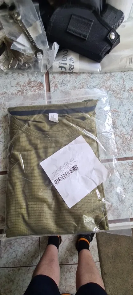 Summer Ice Silk Long Sleeve T-Shirt for Men photo review