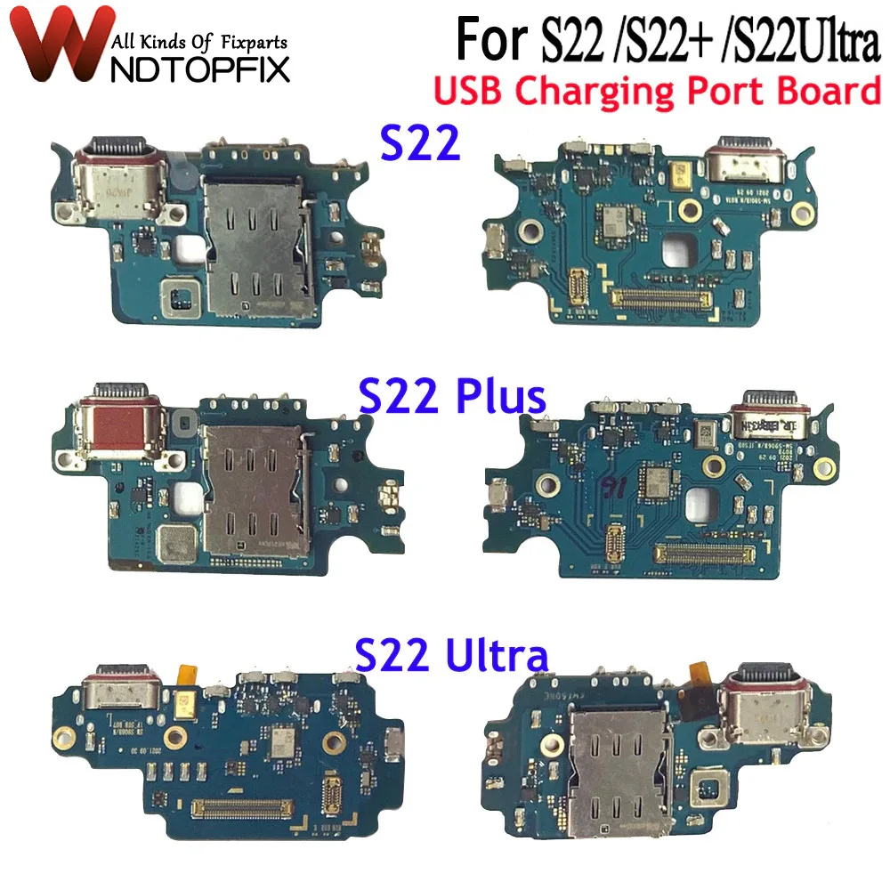 

Phone Spare Parts For Samsung Galaxy S22 S22Plus S22 Ultra 5G USB Board Charging Port Flex Cable For S22 Charging Replace Parts