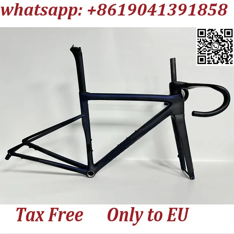 Road Carbon Bike Frame 700c Full Internal Carbon Routing Road Disc Frameset Design Bicycle Frame Handlebar