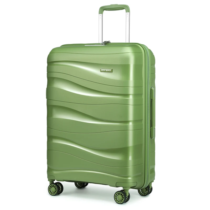 Melalenia Luggage Carry On Suitcase Sets, Expandable PP Hard Shell Suitcase with Spinner Wheels