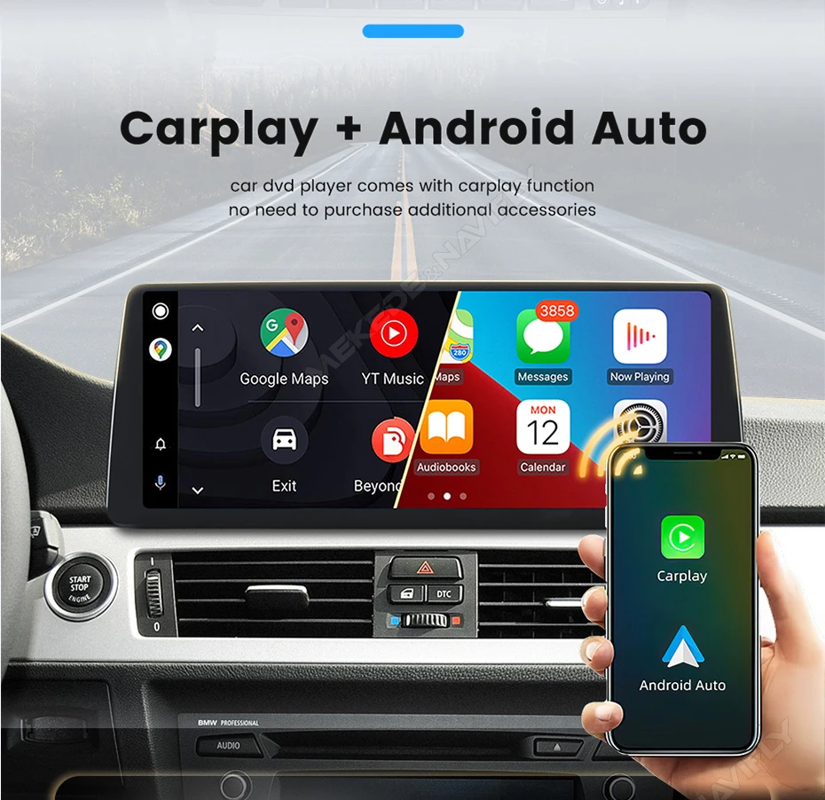 MEKEDE 128GB Wireless CarPlay Auto für BMW 1-2 Serie F20 F21 F22 F23 NBT System Autoradio Multimedia Player GPS WIFI 4G LTE DSP – Detail 5