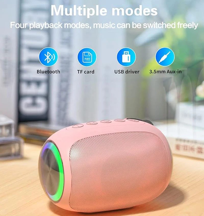 Bluetooth Speakers, A66 Wireless Speakers,5W Portable Wireless Speakers with Clear Sound,Multi Playing Modes