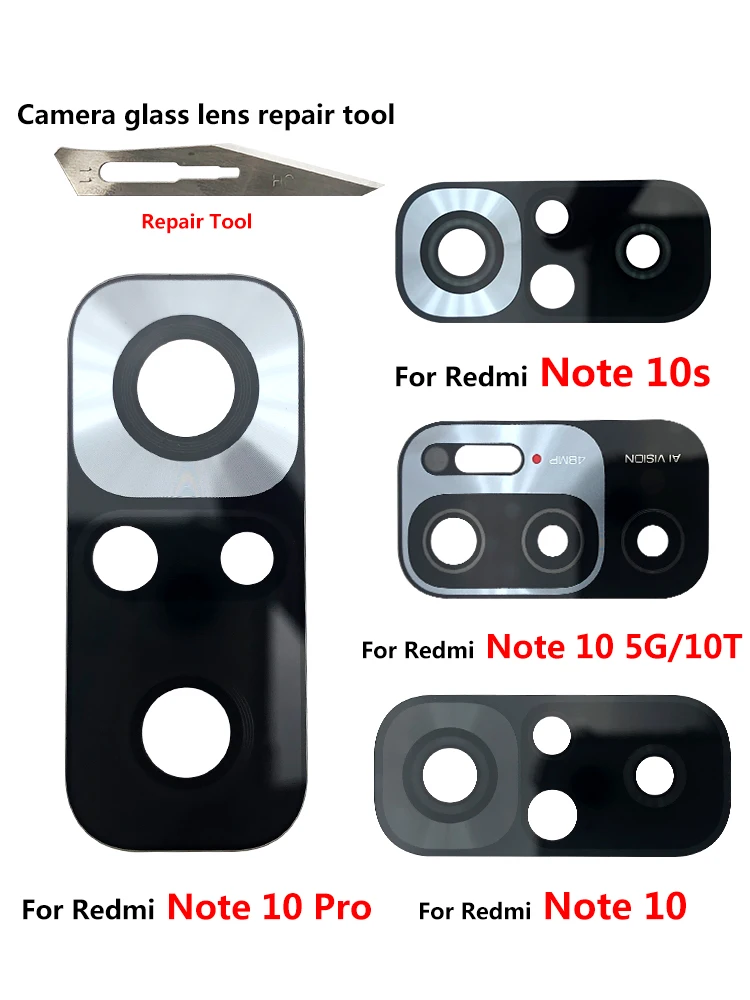 Rear Back Camera Glass Lens For Redmi Note 10 Pro 10S 8T Pro 9S