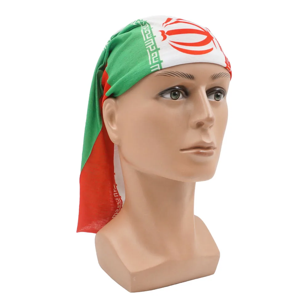 Asian National Flags Bandana Palestine Iran Saudi Arabia Qatar Korea Women Cycling Hiking Neck Gaiter Men Seamless Headwear