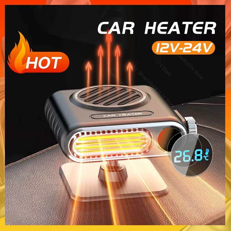 Munloo 12V Heater, 120W Car Heater, Portable Defroster With 2 In 1