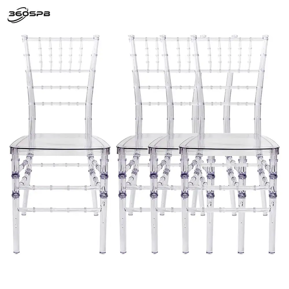 360SPBIceCrystalAcrylicChairsPartyEventWeddingChairsStackingChiavariTransparent